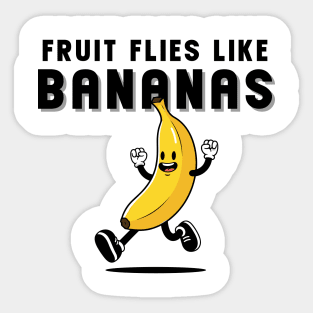 Funny Fruit Fly Banana Sticker